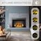 Edendirect 39'' Ventless Electric Fireplace Insert, Fire Crackling Sound, Remote Control, Mesh Screen, Black EF265B - alternate 3